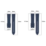 Flat Head Solid Color Steel Buckle Silicone Watch Band - Image 3