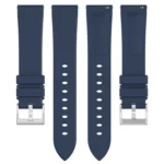 Flat Head Solid Color Steel Buckle Silicone Watch Band - Image 4