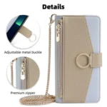 Crossbody Litchi Texture Leather Phone Case, For Xiaomi Civi 5 Pro 5G, For Xiaomi 15 Ultra - Image 7