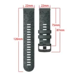 Two Color Printed Silicone Watch Band - Image 4