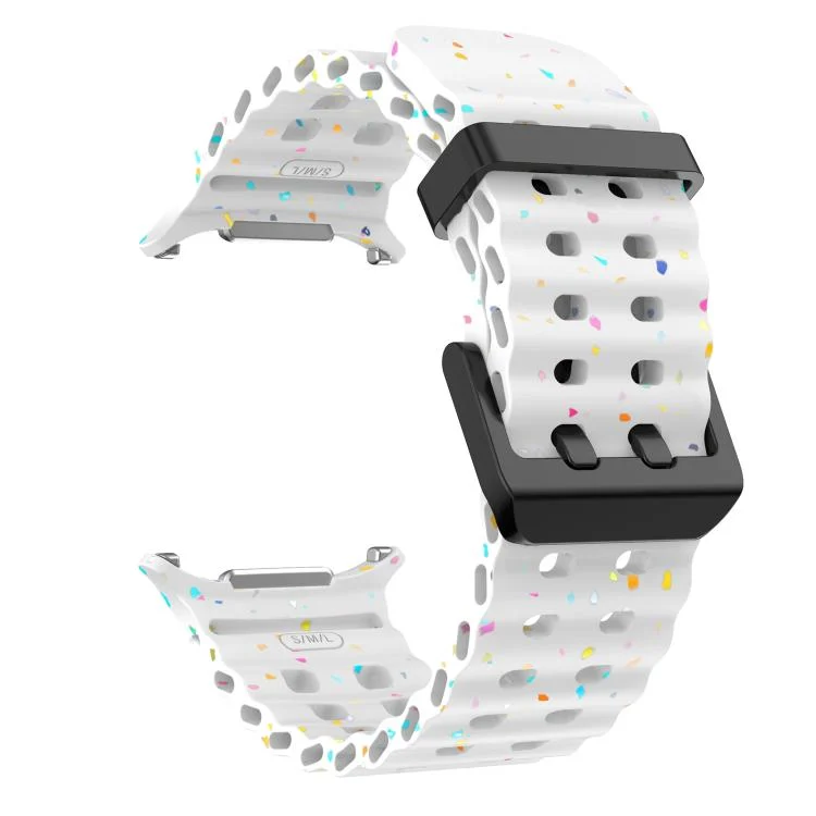 EDA007950501A_2.webp Dual Buckle Colorful Dots Silicone Watch Band - Image 5