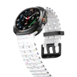 Dual Buckle Colorful Dots Silicone Watch Band - Image 6