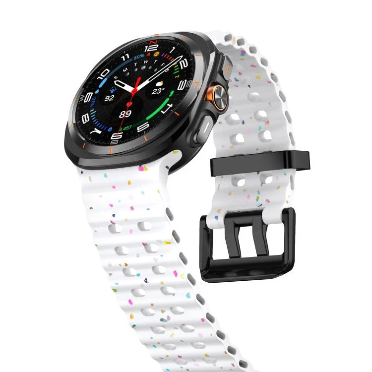 EDA007950501A_3.webp Dual Buckle Colorful Dots Silicone Watch Band - Image 6