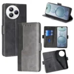 Contrast Color Side Buckle Leather Phone Case, For Xiaomi Civi 5 Pro 5G, For Xiaomi 15 Ultra