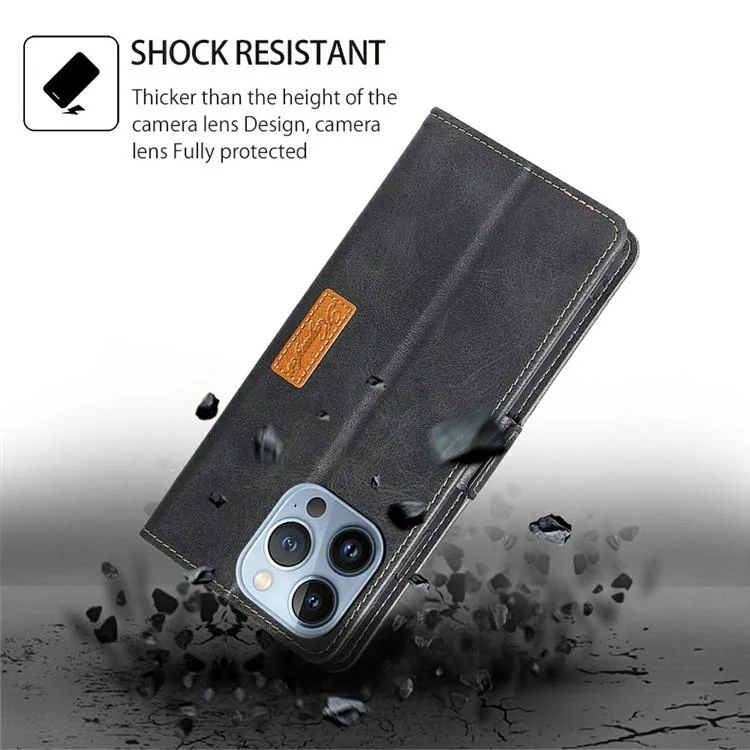 EDA007952502A_4.webp Contrast Color Side Buckle Leather Phone Case, For Xiaomi Civi 5 Pro 5G, For Xiaomi 15 Ultra - Image 5