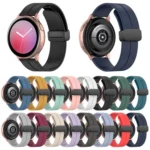 xDfind  Flat Head Groove Folding Black Buckle Silicone Watch Band - Image 2