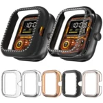 Diamond Half Coverage Hollow PC Watch Protective Case - Image 2