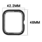 Diamond Half Coverage Hollow PC Watch Protective Case - Image 3