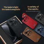 SULADA Shockproof TPU Hybrid Handmade Leather Phone Case, For Xiaomi 15 Ultra - Image 3