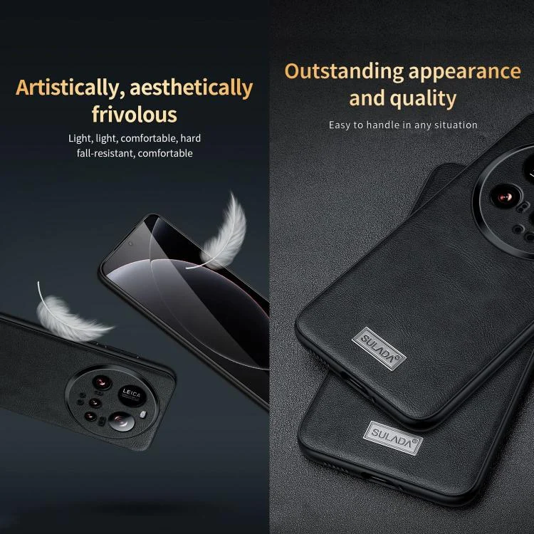 EDA007962901A_4.webp SULADA Shockproof TPU Hybrid Handmade Leather Phone Case, For Xiaomi 15 Ultra - Image 5
