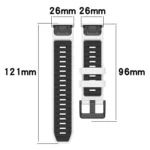 xDfind Dual Color Quick Release Steel Buckle Silicone Watch Band - Image 5