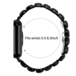 Small Square Diamonds Butterfly Buckle Metal Watch Band - Image 4