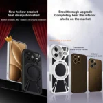 Cooling Hollow Metal Holder MagSafe Phone Case, For Redmi K80 Pro, For Redmi K80 - Image 3