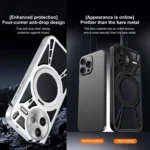 Cooling Hollow Metal Holder MagSafe Phone Case, For Redmi K80 Pro, For Redmi K80 - Image 6