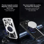 Cooling Hollow Metal Holder MagSafe Phone Case, For Redmi K80 Pro, For Redmi K80 - Image 8