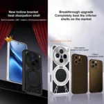 Cooling Hollow Metal Holder MagSafe Phone Case, For vivo X200, For vivo X200 Pro mini, For vivo X200 Pro - Image 2