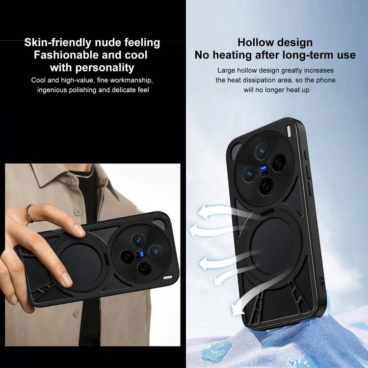 EDA0079729_B5.webp Cooling Hollow Metal Holder MagSafe Phone Case, For vivo X200, For vivo X200 Pro mini, For vivo X200 Pro - Image 6