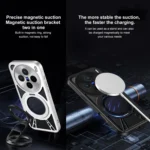 Cooling Hollow Metal Holder MagSafe Phone Case, For vivo X200, For vivo X200 Pro mini, For vivo X200 Pro - Image 7