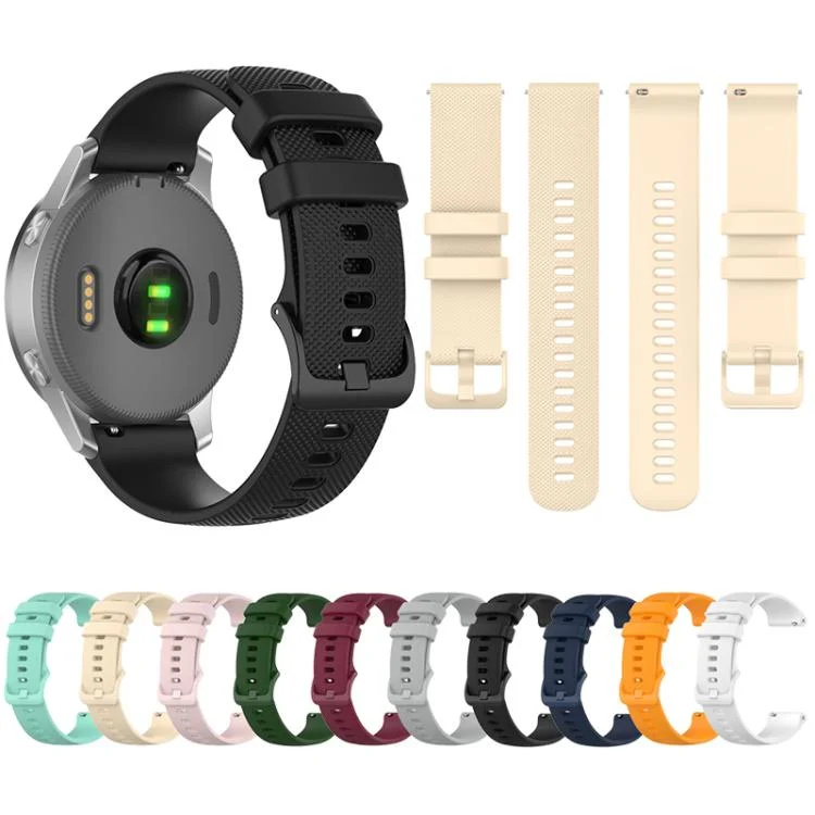 EDA0079760_B1.webp xDfind Small Plaid Solid Color Silicone Watch Band - Image 2