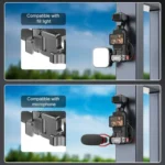 BRDRC Smartphone Teleprompter Stand Desktop Clamp Cold Shoe Extension Mount - Image 11