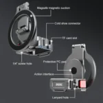 BRDRC Smartphone Teleprompter Stand Desktop Clamp Cold Shoe Extension Mount - Image 5