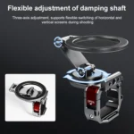 BRDRC Smartphone Teleprompter Stand Desktop Clamp Cold Shoe Extension Mount - Image 6