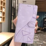 Triangles Embossed Leather Phone Case, For Redmi 15C 4G 171.5mm / Poco C85 4G, For Redmi 15C 4G EU / 15C 5G 173.1mm, For Redmi A5 4G 173.3mm - Image 7