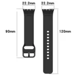 xDfind Solid Color Colorful Buckle Silicone Watch Band - Image 5