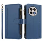 Magnetic Closure 9 Card Slots Zipper Leather Case with Hand Strap, For OnePlus 13R / Ace 5 Pro 5G, For OnePlus 13, For OnePlus Nord 4 5G Global - Image 2