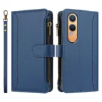 Magnetic Closure 9 Card Slots Zipper Leather Case with Hand Strap, For OnePlus Nord CE4 Lite 5G Global, For OnePlus Nord CE 2 Lite 5G, For OnePlus Nord CE4 5G - Image 2
