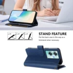 Magnetic Closure 9 Card Slots Zipper Leather Case with Hand Strap, For OnePlus Nord N30 SE 5G, For OnePlus 12R 5G Global, For OnePlus 12 5G Global - Image 4