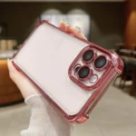 Electroplating Space TPU Four-corner Shockproof Phone Case with Lens Film, For iPhone 16 Pro Max - Image 7