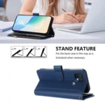 Magnetic Closure 9 Card Slots Zipper Leather Case with Hand Strap, For OPPO A16E / A16K / A35 2021 / A15S, For OPPO Find X5 Pro, For OPPO Find X5 - Image 4