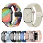 xDfind Magnetic Buckle Loop Woven Watch Band, For Apple Watch 46mm / 49mm / 45mm / 44mm, For Apple Watch 42mm / 41mm / 40mm / 38mm - Image 2