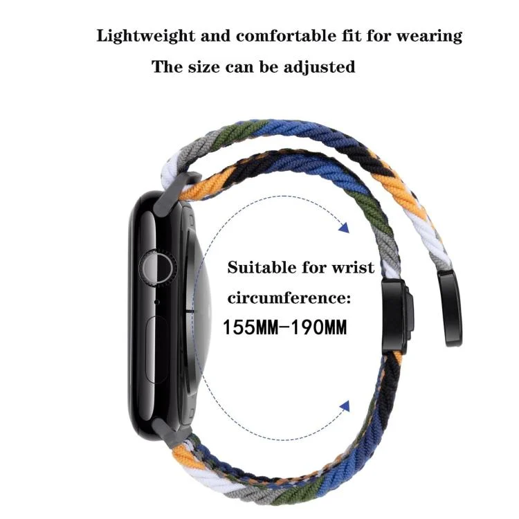 EDA0080165_B3.webp xDfind Magnetic Buckle Loop Woven Watch Band, For Apple Watch 46mm / 49mm / 45mm / 44mm, For Apple Watch 42mm / 41mm / 40mm / 38mm - Image 4