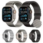 xDfind Umbrella Buckle Think Mesh Milanese Stainless Steel Watch Band, Think Mesh - Image 2