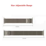 xDfind Umbrella Buckle Think Mesh Milanese Stainless Steel Watch Band, Think Mesh - Image 5