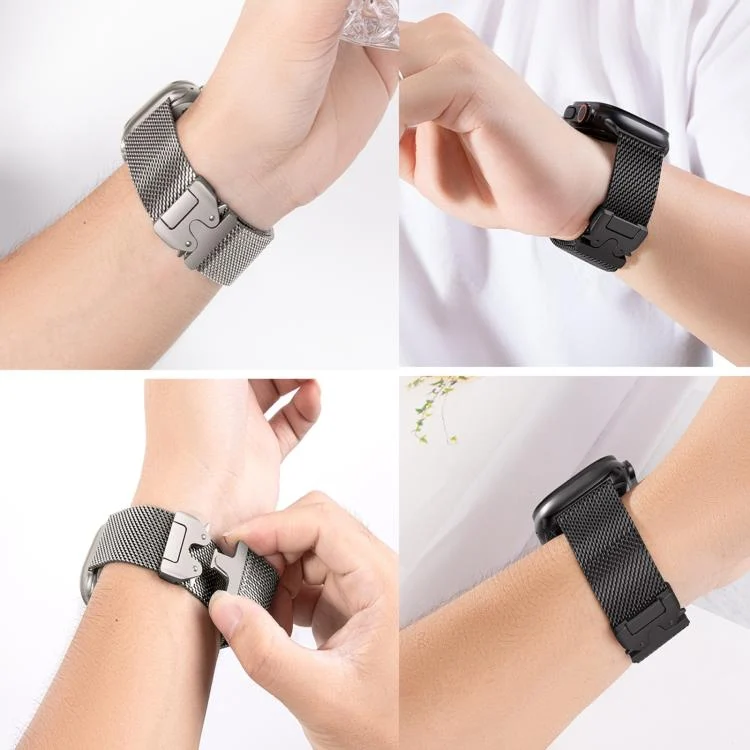 EDA0080190_B5.webp xDfind Umbrella Buckle Think Mesh Milanese Stainless Steel Watch Band, Think Mesh - Image 6
