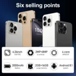 I16 Pro Max / ZPT93, 2GB+16GB, 6.26 inch Android 8.1 MTK6737 Quad Core, Network: 4G, Dual SIM - Image 3