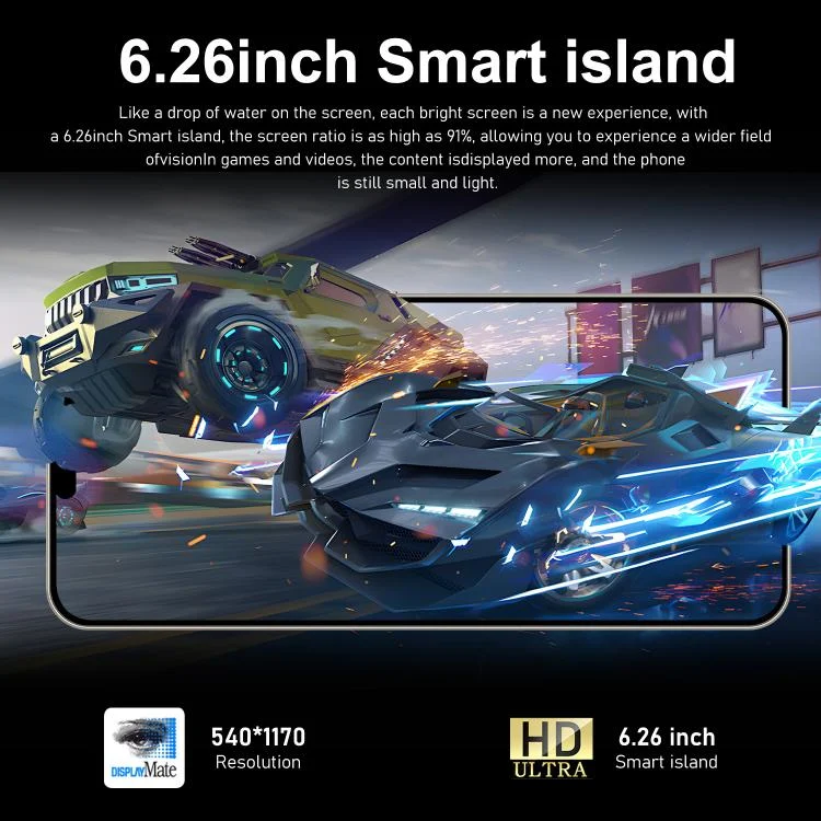 EDA0080200_B3.webp I16 Pro Max / ZPT93, 2GB+16GB, 6.26 inch Android 8.1 MTK6737 Quad Core, Network: 4G, Dual SIM - Image 4