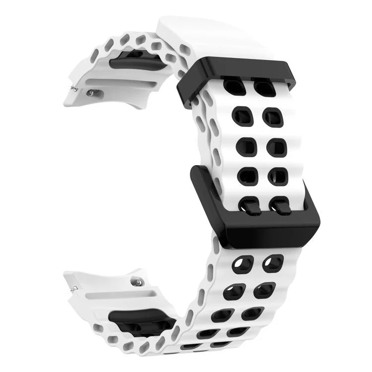 EDA008025601A_2.webp Ocean Dual-Row Hole Two Color Silicone Watch Band - Image 6