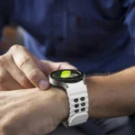 Ocean Dual-Row Hole Two Color Silicone Watch Band - Image 9