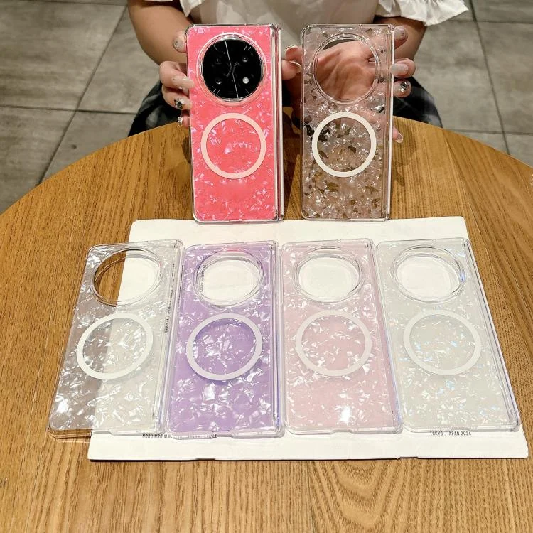 EDA008026601A_7.webp Magnetic Axis Pearlescent Shell Texture MagSafe Phone Case, For OPPO Find N5, For OPPO Find N3 - Image 8