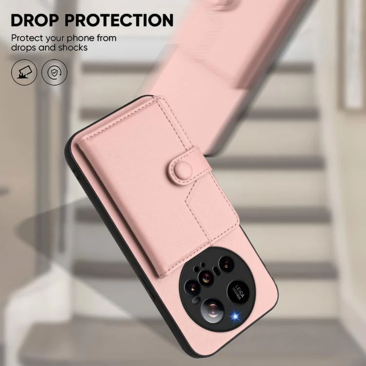 EDA008031701A_3.webp Button Card Bag RFID Anti-theft Phone Case, For Xiaomi 15 Ultra, For Xiaomi Poco X7 Pro - Image 4