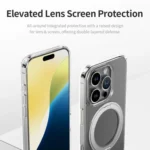 ROCK JingDun Series Clear Rotating MagSafe Holder PC Hybrid TPU Phone Case, For iPhone 16 Pro Max, For iPhone 16 Pro - Image 12