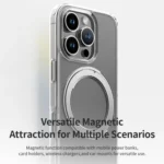 ROCK JingDun Series Clear Rotating MagSafe Holder PC Hybrid TPU Phone Case, For iPhone 16 Pro Max, For iPhone 16 Pro - Image 9