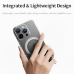 ROCK JingDun Series Clear Rotating MagSafe Holder PC Hybrid TPU Phone Case, For iPhone 16 Pro Max, For iPhone 16 Pro - Image 10