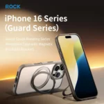 ROCK YouDun Series Skin Feel Rotating MagSafe Holder PC Hybrid TPU Phone Case, For iPhone 16 Pro Max - Image 2