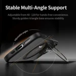 ROCK YouDun Series Skin Feel Rotating MagSafe Holder PC Hybrid TPU Phone Case, For iPhone 16 Pro Max - Image 5