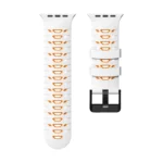 Trapezoid Two Color Silicone Watch Band, For Apple Watch 46mm / 49mm / 45mm / 44mm - Image 6